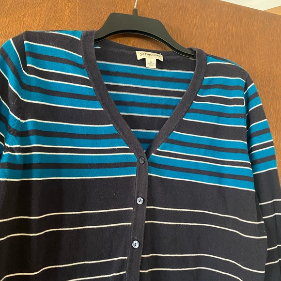 Navy and teal cardigan - Picture 2 of 2